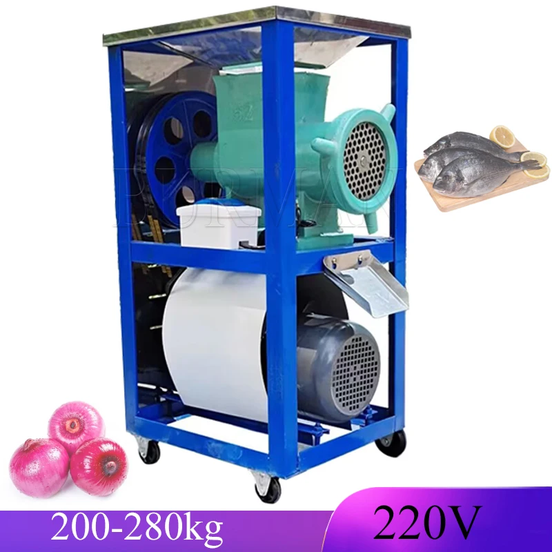 Commercial Fish Crusher Chicken Grinder Bone Shredder Electricr High-Horsepower Meat Grinding Machine