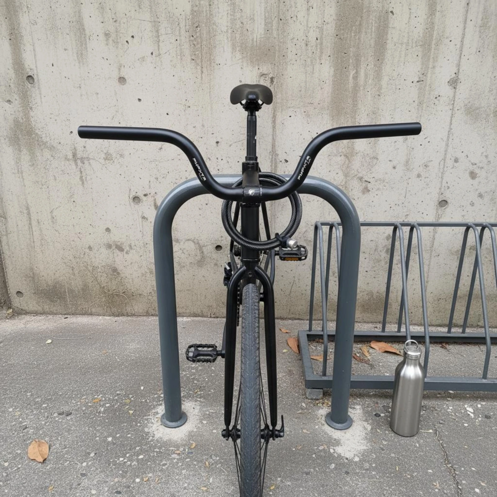 Swan Neck Handlebar Easy Control Aluminum Handlebar Aluminum Bike Bar Ergonomic Curve Riser Bike Bar Matte Black for Fixed Gear