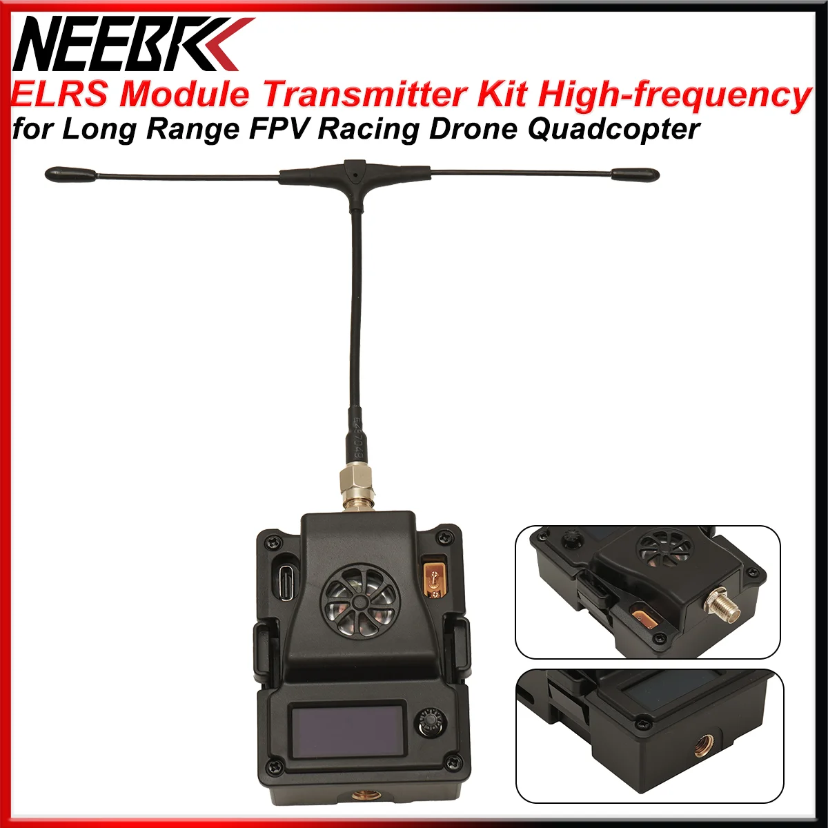 

ELRS 915MHz High-frequency Module Transmitter Kit ExpressLRS Input Voltage 5-12V for Long Range FPV Drone Multicopter Quadcopter