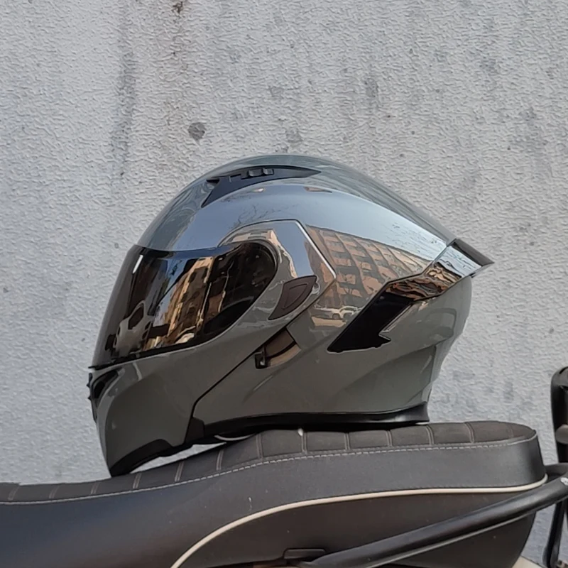 ORZ-991 Modular Filp up casco da moto casco da corsa integrale Dual Visors DOT approvato motosiklet kask)