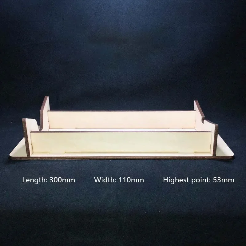 Ship Model Bracket Wooden Assembled Model Accessories V Bottom Wide Hull DIY Ship Model Combined Bracket