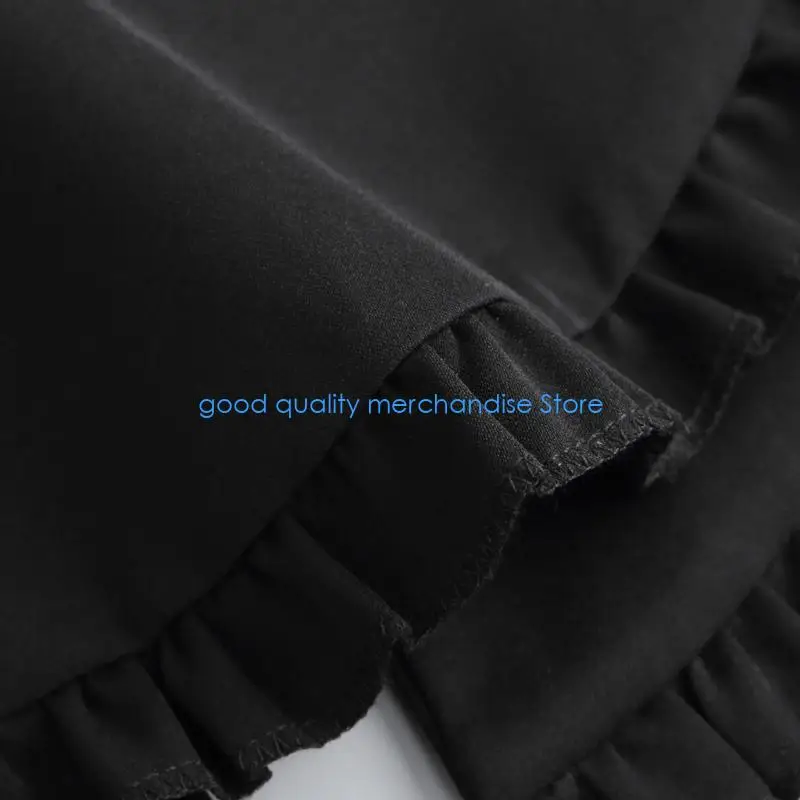 Y5JD Risvolto Falso Colletto Scialle Top Mantella con Collo Vintage arricciato per Abito da Donna