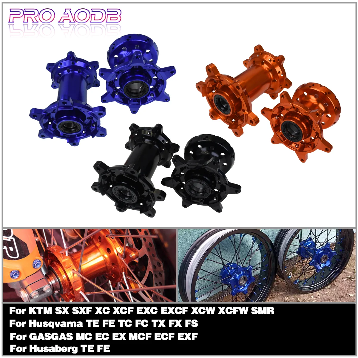 

CNC Machined 36 Holes Front And Rear Wheel Hub For KTM 125 150 250 300 350 450 500 505 525 530 SX SXF XC XCF EXC EXC-F XC XCF-W