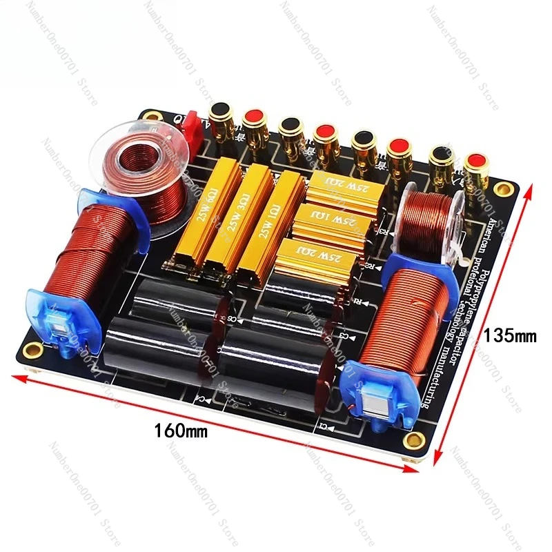 

Premium 3-Way Frequency Divider Bookshelf Speaker for HiFi Home and Car Audio DIY