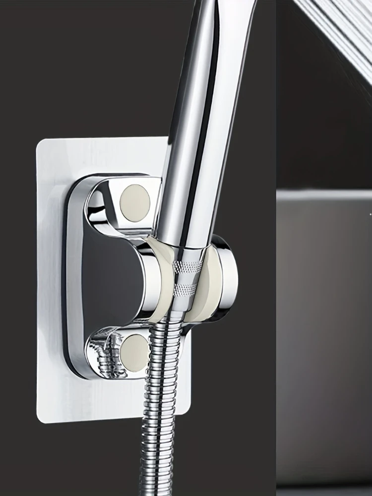 Wandmontage Sterk zelfklevende douchekophouder ABS Waterdicht Verstelbare badkamer Douchebeugel Eenvoudige installatiebasis - afbeelding 2
