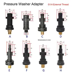 Foam Generator Fitting for Karcher G1/4 Pressure Washer Spray Torch Nozzle Quick Connector External Thread Adapter