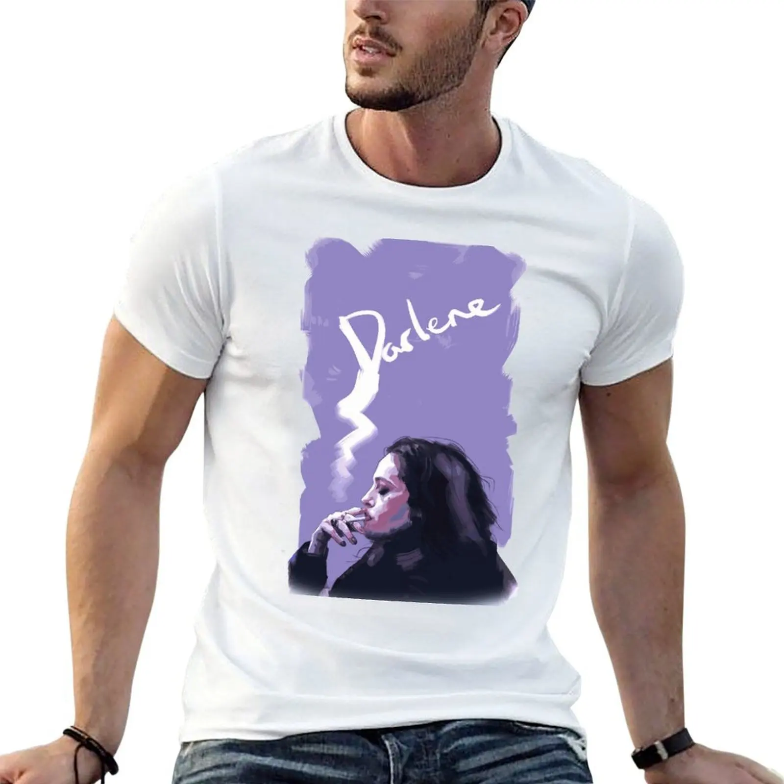 Дарлин, курящая сигарету - Мистер. Футболка Robot Artwork T-Shirt для контроля уровня влаги, спортивная футболка
