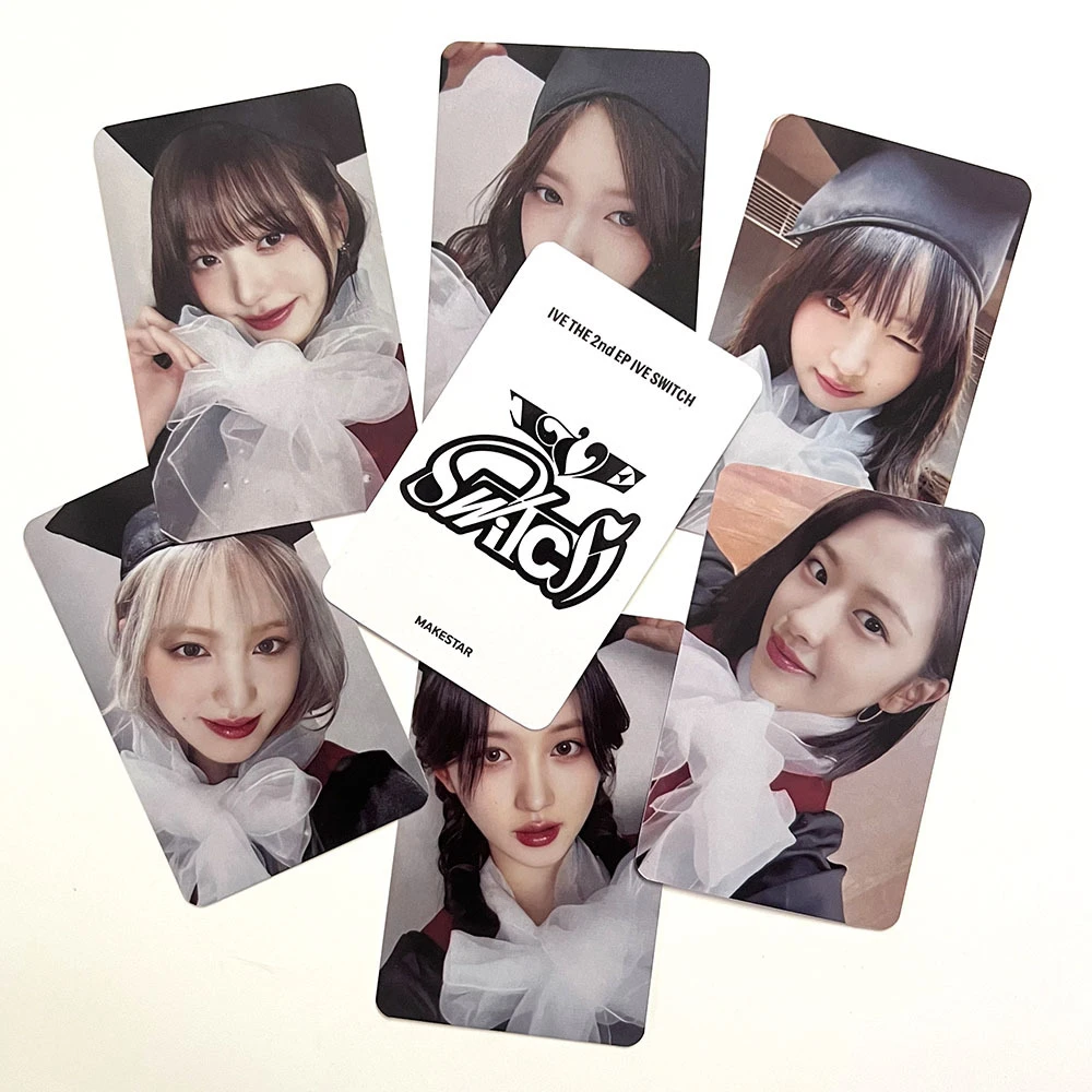 6Pcs/Set KPOP IVE Postcard IVE SWITCH Album Double-Sided Lomo Cards Yujin Gaeul Wonyoung LIZ Rei Leeseo Photocards Fans Collect