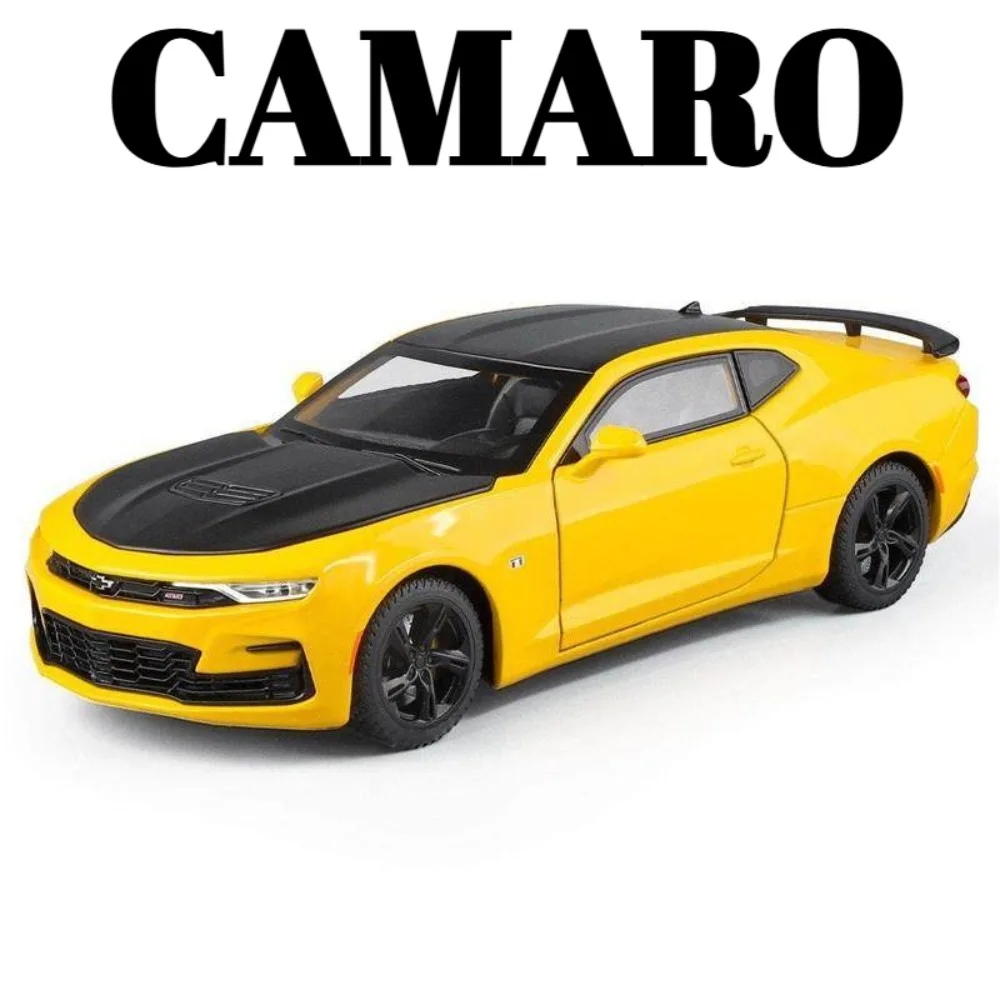 

1:24 Camaro Revuelto Model Toy Car Metal Diecast Music Light Shock Absorption Models Linkage Steering Toys Collectible Item