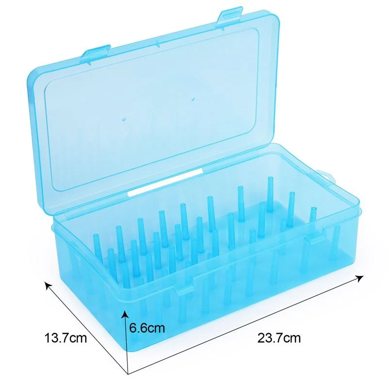 Caja de almacenamiento de hilos de coser, estuche de transporte de bobina, soporte de contenedor transparente, organizador de almacenamiento de