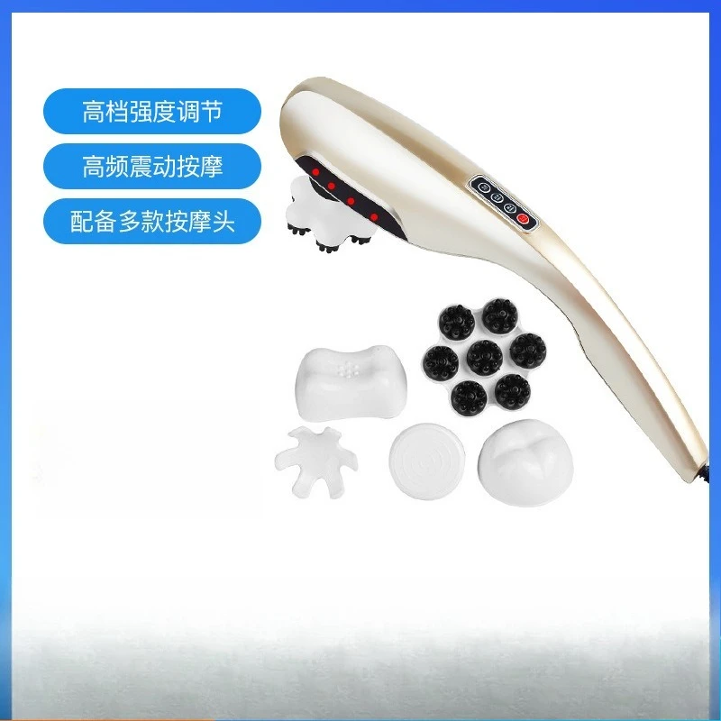 Handheld Dolphin Vibration Massage Hammer Percussion Massager For Neck Shoulder Waist Back Full‑Body Household Relax Tool
