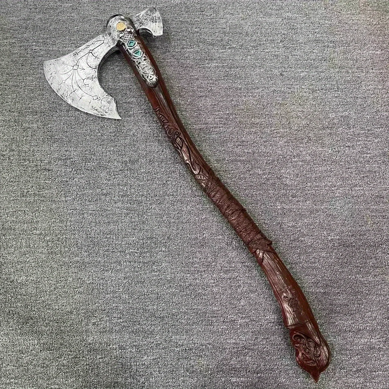35inch PU Kratos Katana Axe God of War 4 Anime Cosplay Prop Athena Blade Chaos Samurai Sabre Real Size Japanese Katana Sword Toy