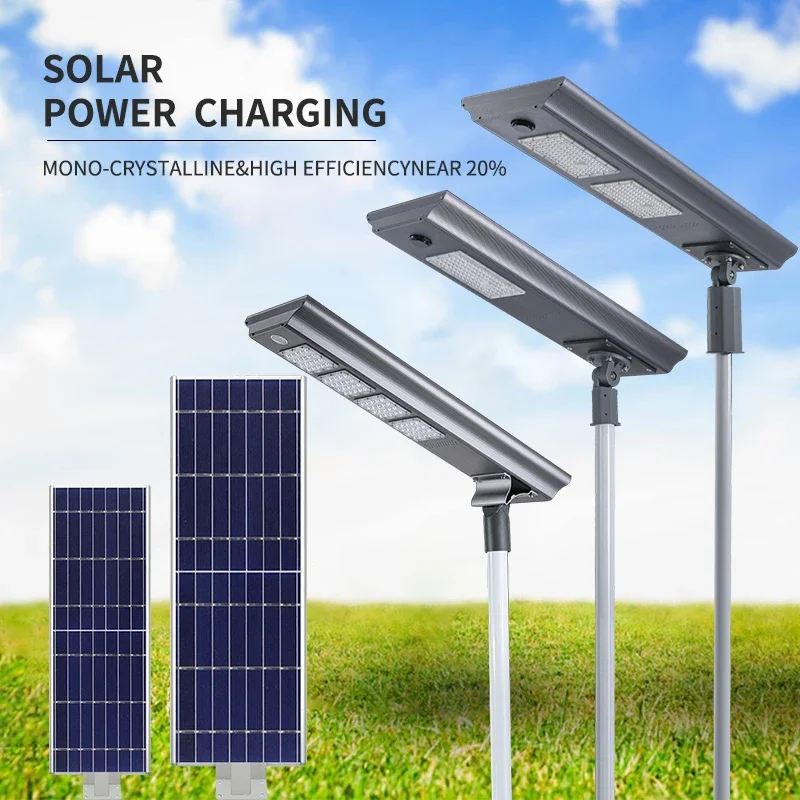 2026 IP65 Outdoor Waterproof Aluminum 20W 40W 60W 80W 100W 200W Integrated All In One Led Solar Street Lights