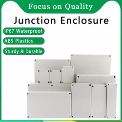 IP67 Waterproof Plastic Junction Enclosure Box Outdoor Instrument Case Cable Junction Housing for Electronic Engineering Project