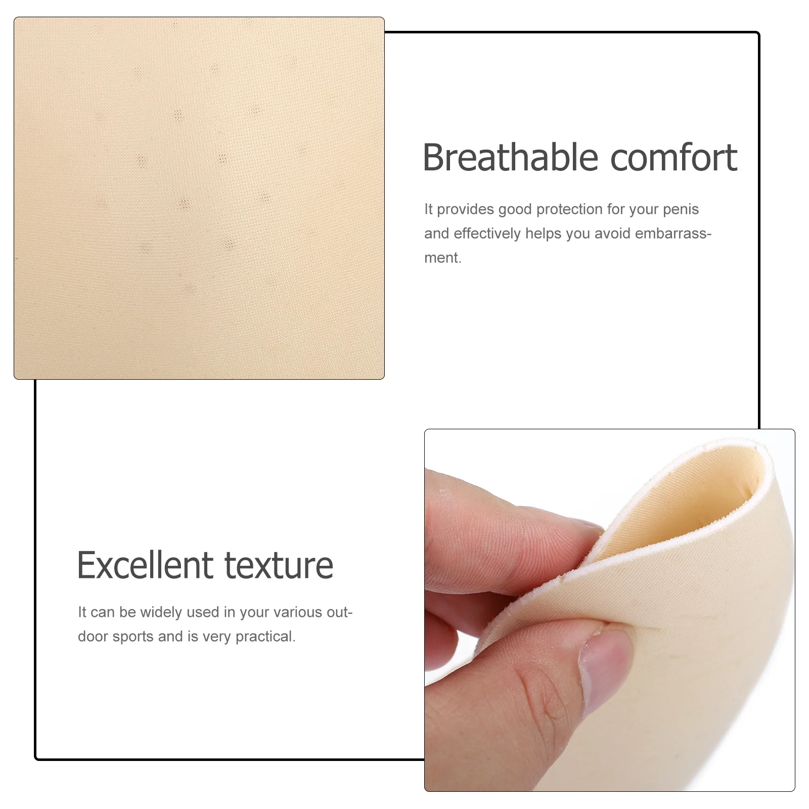 

4Pcs Mens Underwear Pads Bulge Sponge Front Cup Leak Proof Washable Briefs for Various Activities Pouch Pad