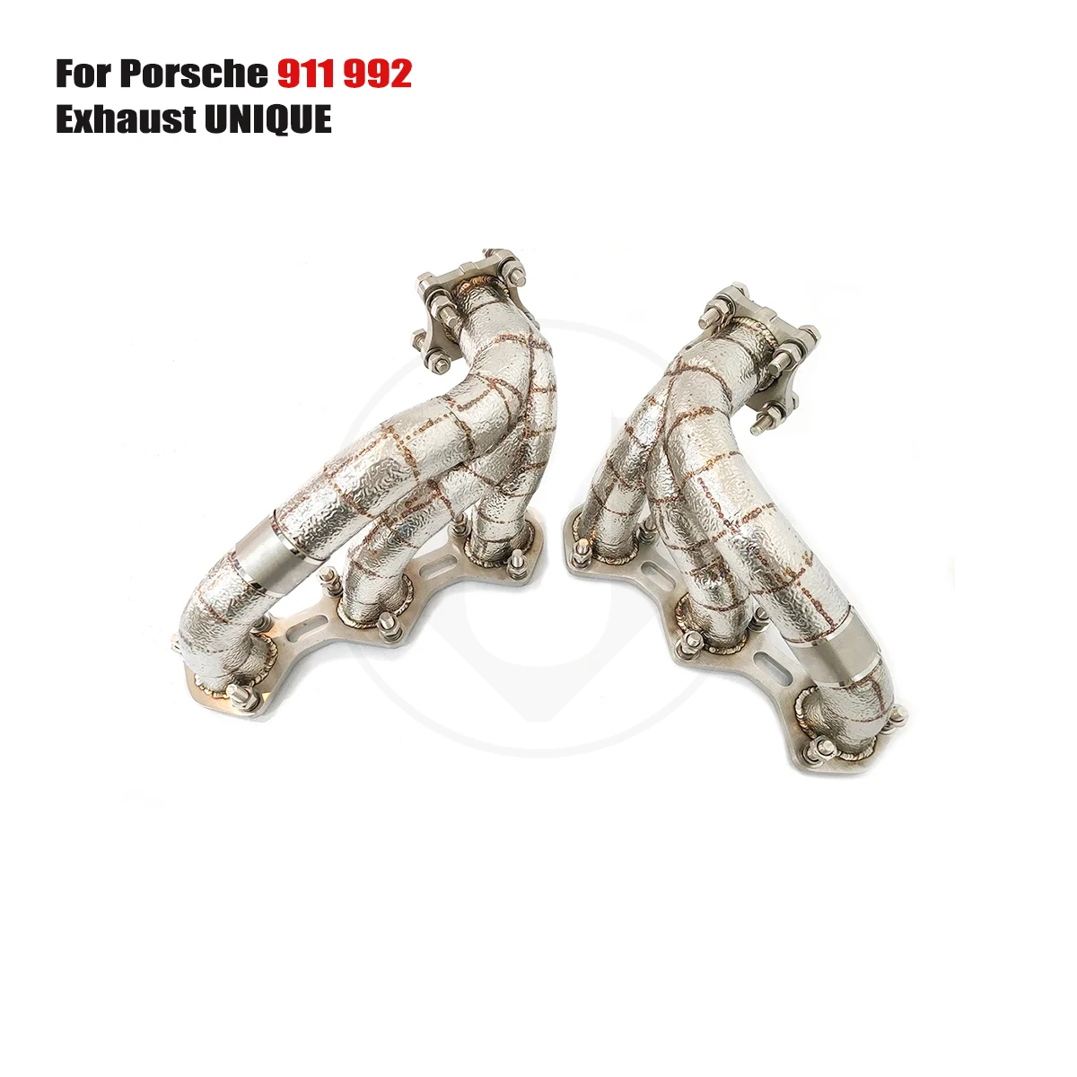 UNIQUE manifold downpipe For 2019-2024 Porsche 911 992 3.0T Equal Length SS304 exhaust manifold With insulator