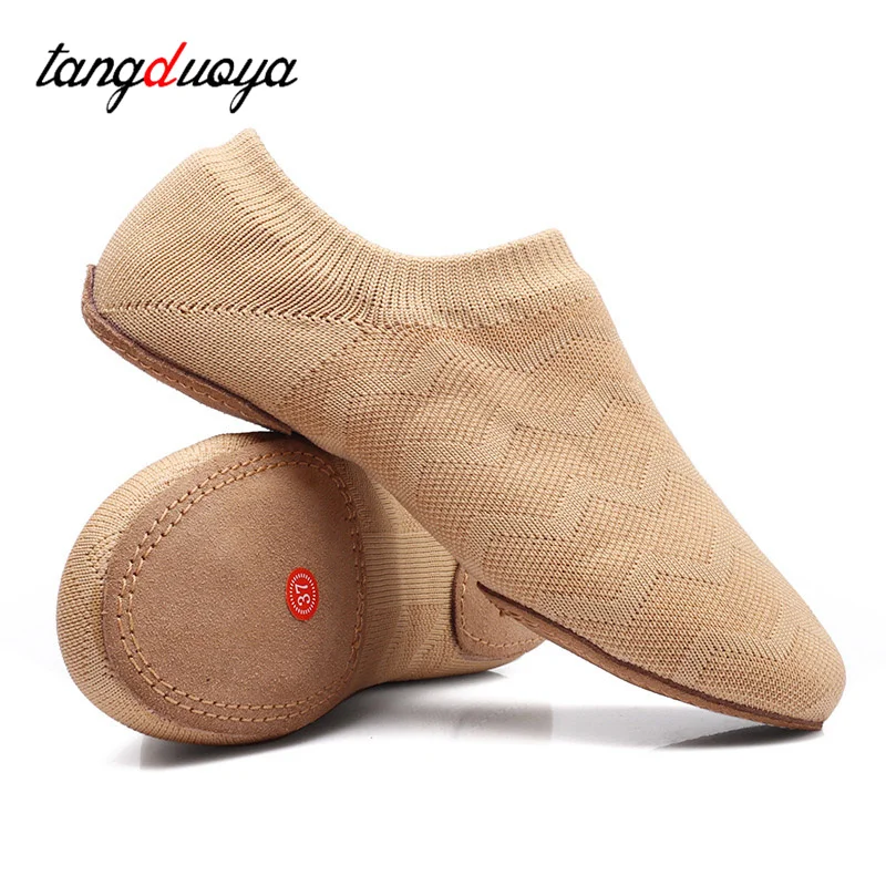 Professional Ballet Shoes Woman Dancing Shoes Soft Sole Contest Dance Shoes High Quality Mesh Fabric Flat Sneakers