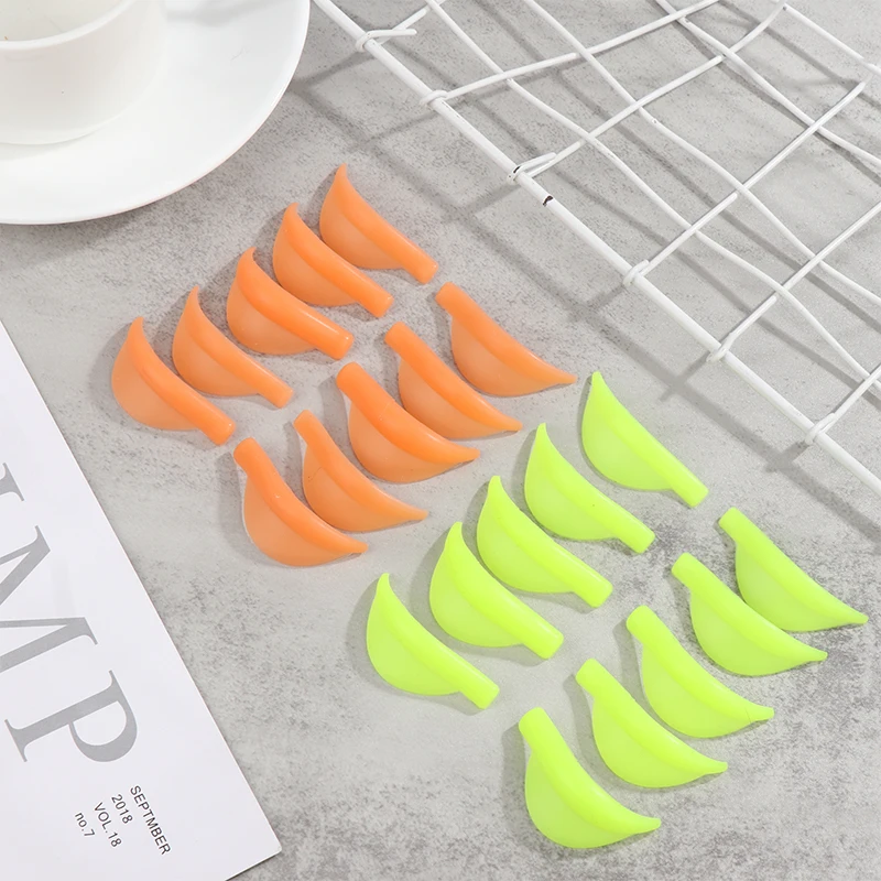 5 คู่/แพ็คซิลิโคน Eyelash Perm Pad รีไซเคิล Lashes Rods Shield 3D Eyelash Curler Applicator เครื่องมือแต่งหน้า