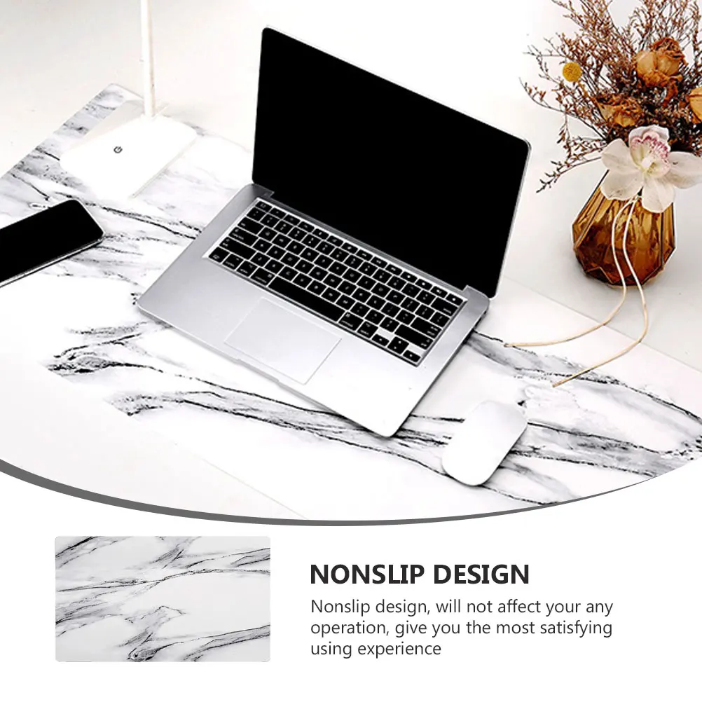 

Large Size Marble Mouse Pad Desk Mat Keyboard Mat PU Gaming Keyboard Laptop Table Protector R om Color