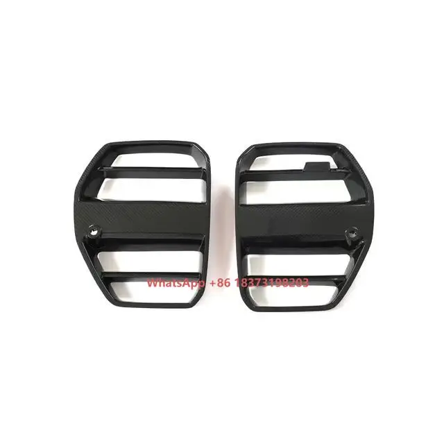 

Auto Front Bumper Kidney Grills Glossy Black Diamond ABS 2019 2020 Front Grille Grill With Led Light for G8x G82 G83 M4