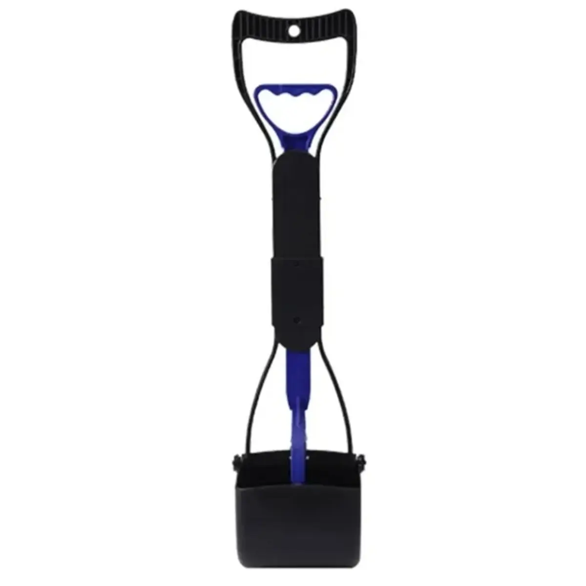 LUCK Dog Poop Grabber Pooper Scooper with Long Handle and Large Folding Design for Efficient Pet Waste Cleanup Black