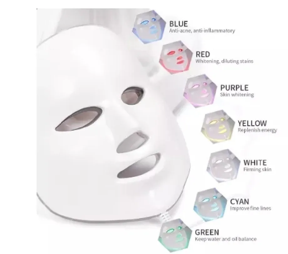 Multifuncional 7 em 1 máscara de hidro oxigênio dispositivo bolha face lifting pele aperto oxigênio jet peel máquina beleza salão beleza