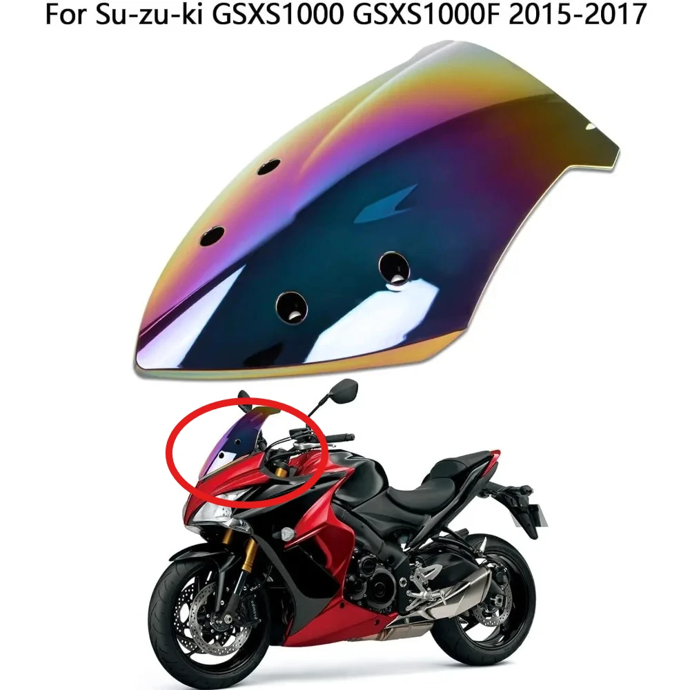 Motorcycle Double Bubble Windshield Windscreen Screen for motobike Suzuki GSXS1000 GSXS1000F 2015 2016 2017 2018 2019 2020 2021