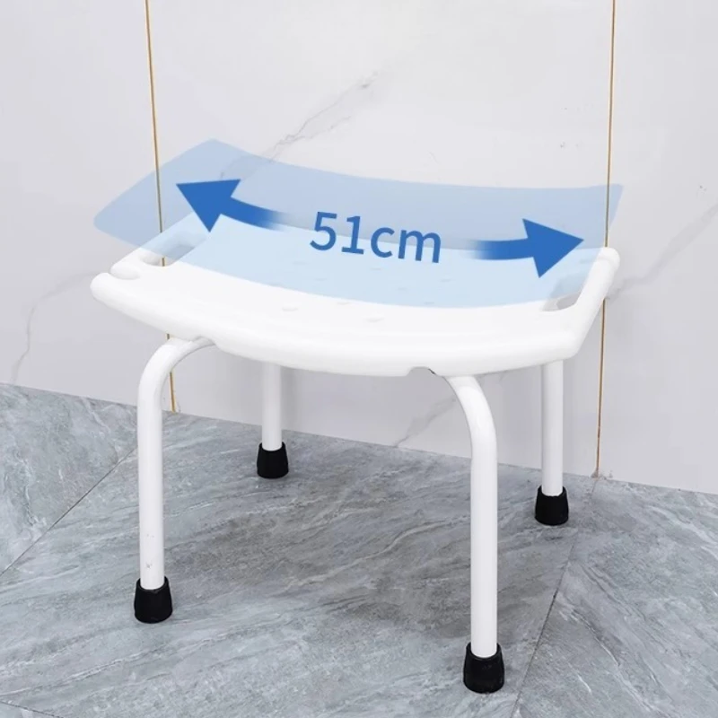 

Эргономичное кресло для душа для беременных, безопасное сиденье для пожилых людей со спинкой, скамейка для ванны без сверления, 40x40 см, водонепроницаемый дизайн поручня