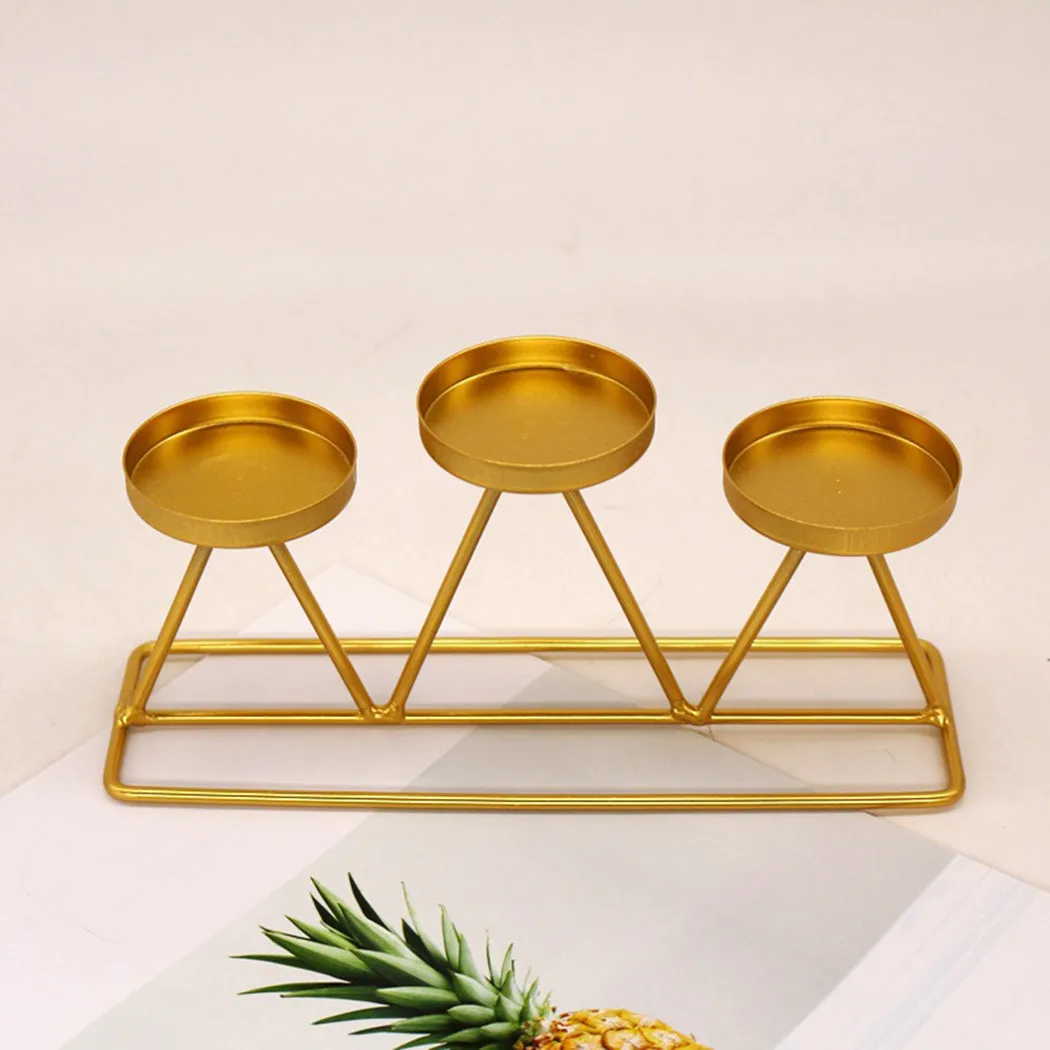 Triangle Candle Holder Christmas Date Decorative High Quality.for Dinner Holder Party Wedding Brand New Candle