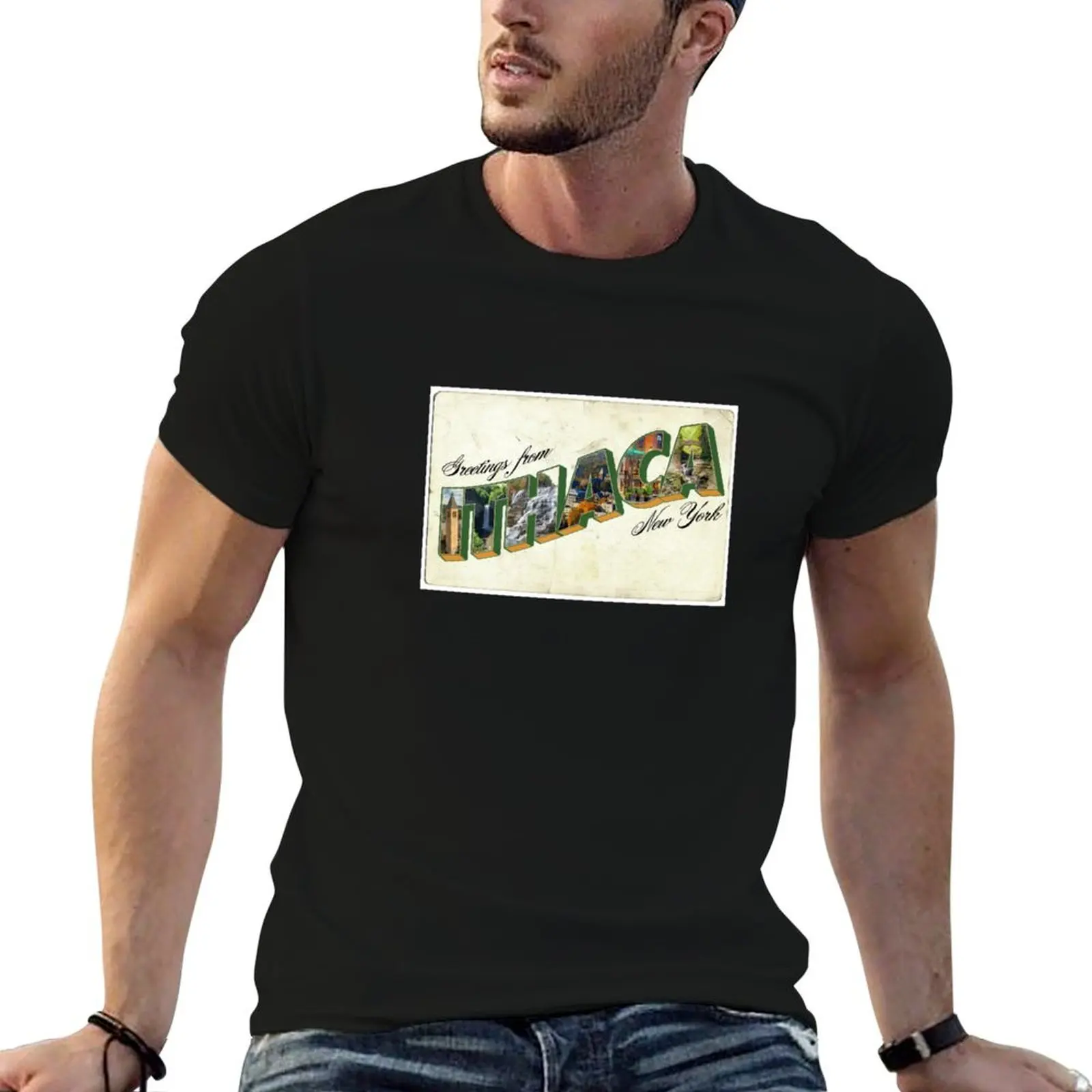 vintage ithaca postcard T-Shirt Holiday Party Tee Shirt