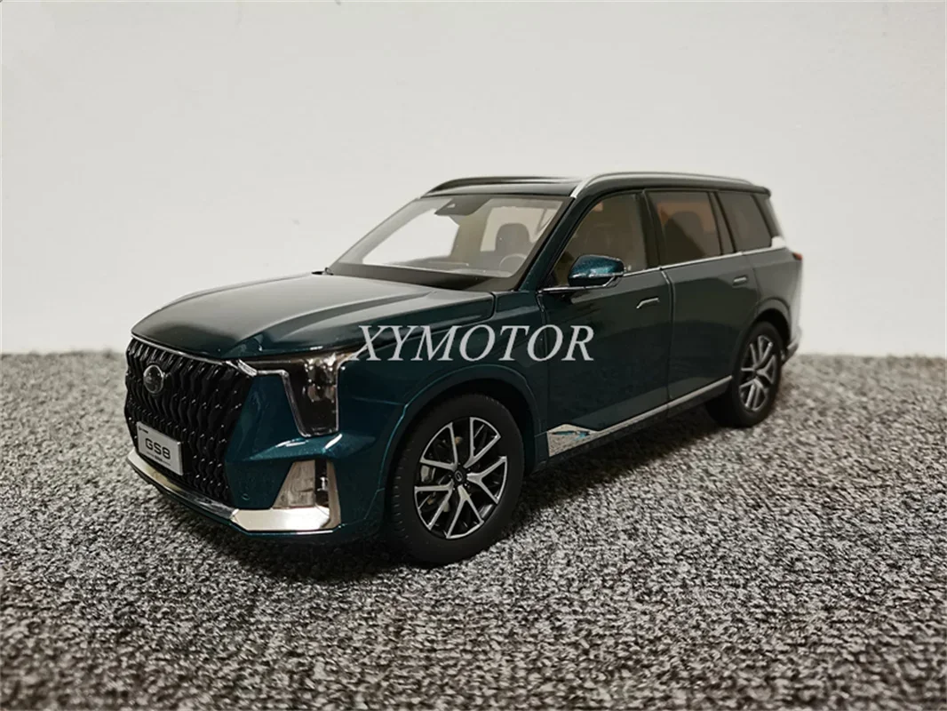 1/18 For GAC Trumpchi GS8 Second generation 2022 Hybrid vehicle Metal Diecast Model Car Toys Gifts Hobby Display Green Ornaments