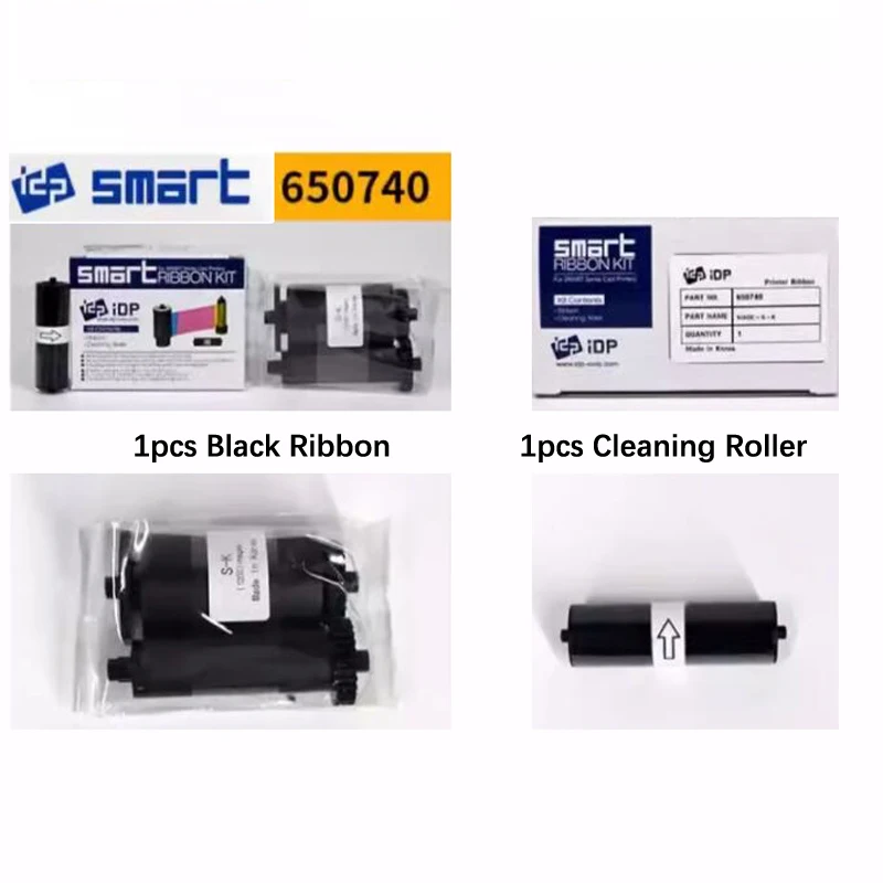 

Original New Black Ribbon Kit 650740 For IDP SMART 30S 50S 50D 50L Card Printer