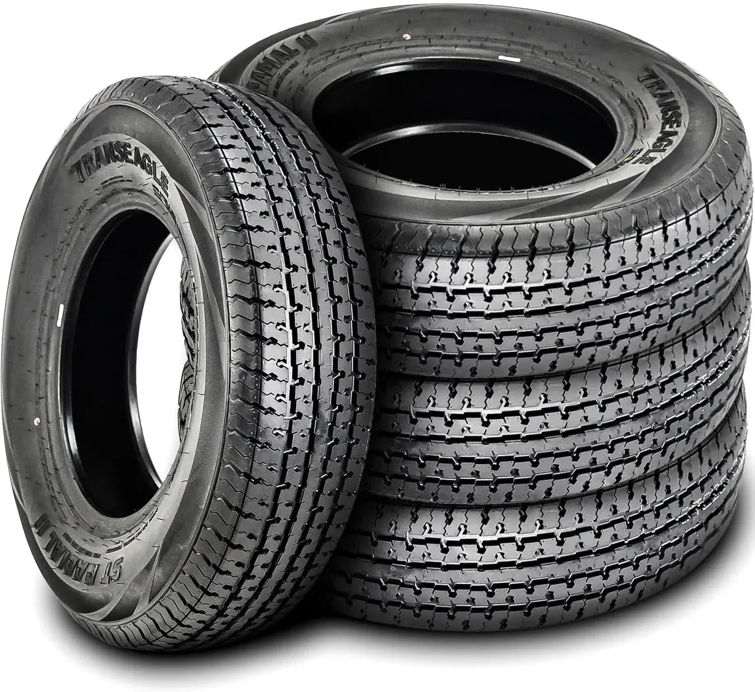 Load Range E LRE 10-Ply BSW Black Side Wall,Set of 4 Premium Trailer Radial Tires-ST225/75R15 225/75/15 225/75-15 117/112L