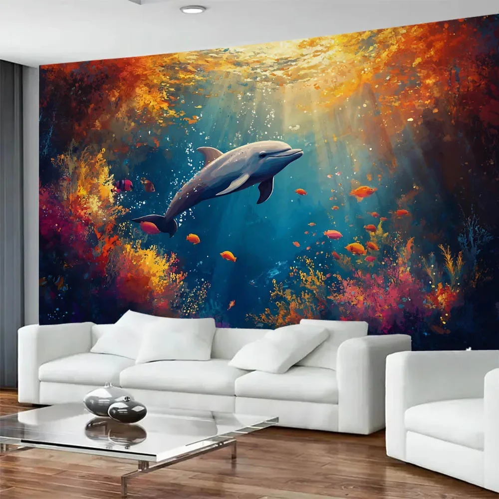 Kawaii Cartoon Tapestry Wall Hanging Home Art Decoration Hippie Children's Room Background Bedding Wall Painting