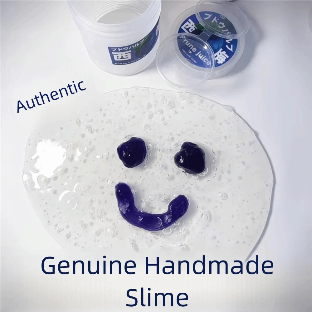 300ML High Aesthetic Value Simulate Juice Squeezing Bubble Gel Non-Stick Transparent Fake Water Creative Non Toxic Slime