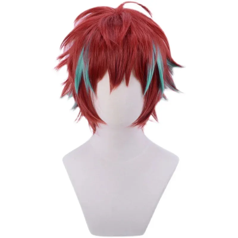 DRB Doppo Kannonzaka Косплей Гипноз Микрофон Косплей Красный Зеленый Парик Ombre Аниме Парик Термостойкий Парик + Кепка Для Парика