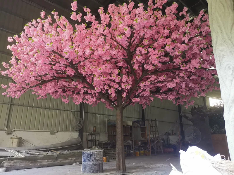 Custom large outdoor fake cherry blossom tree for stage decoration