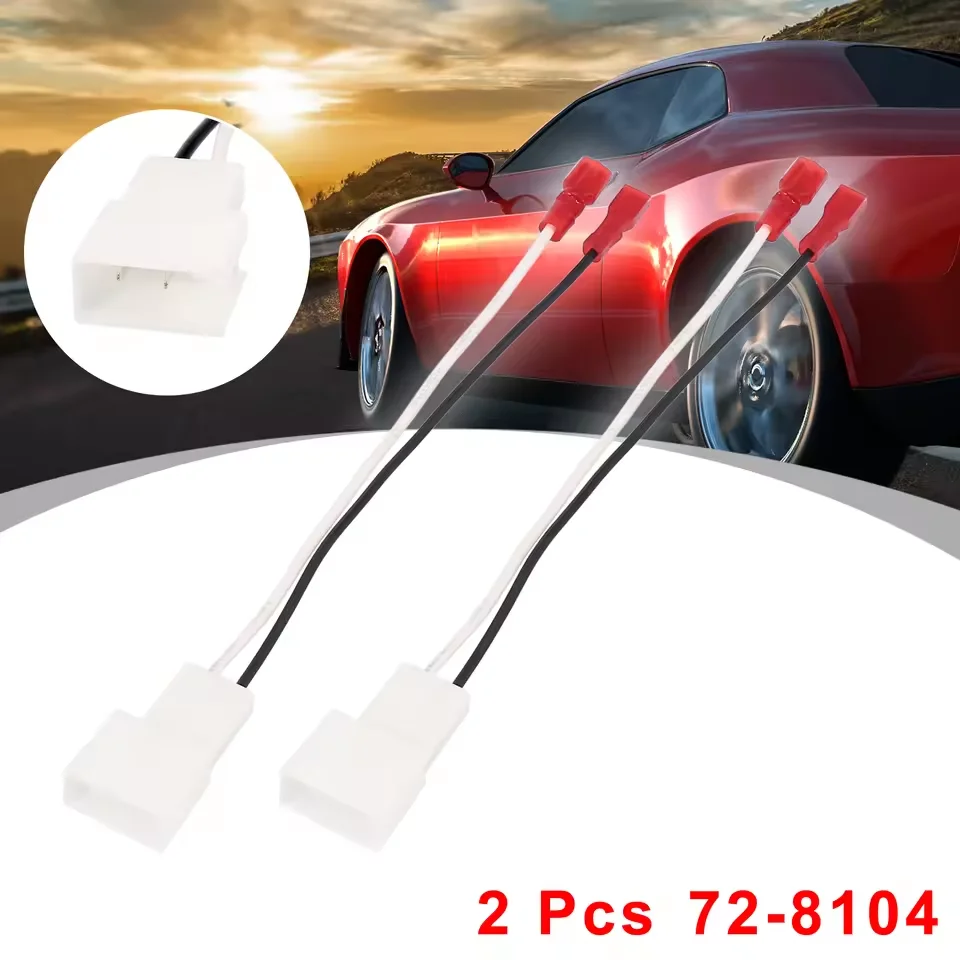 1/2Pair Speaker Wiring Harness Connector Auto Loudspeaker Cable Cord Adapter 72-8104 for Toyota Scion 1987-2013 Car Accessories