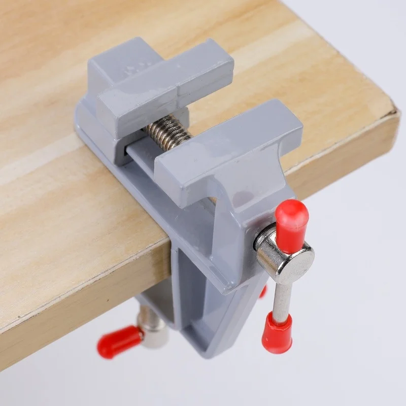 Mini Bench Vise Table Clamp Screw DIY Craft Mold Fixed Repair Tool Plier Jewelry Make Electronics Small Hobby Workbench Portable