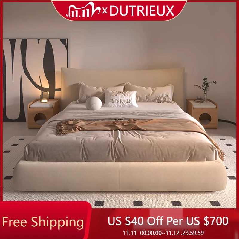 

Каркас двуспальной кровати принцессы высокого класса, европейская современная эстетика, минималистичная кровать, модная креативная мебель для спальни Cama De Casal