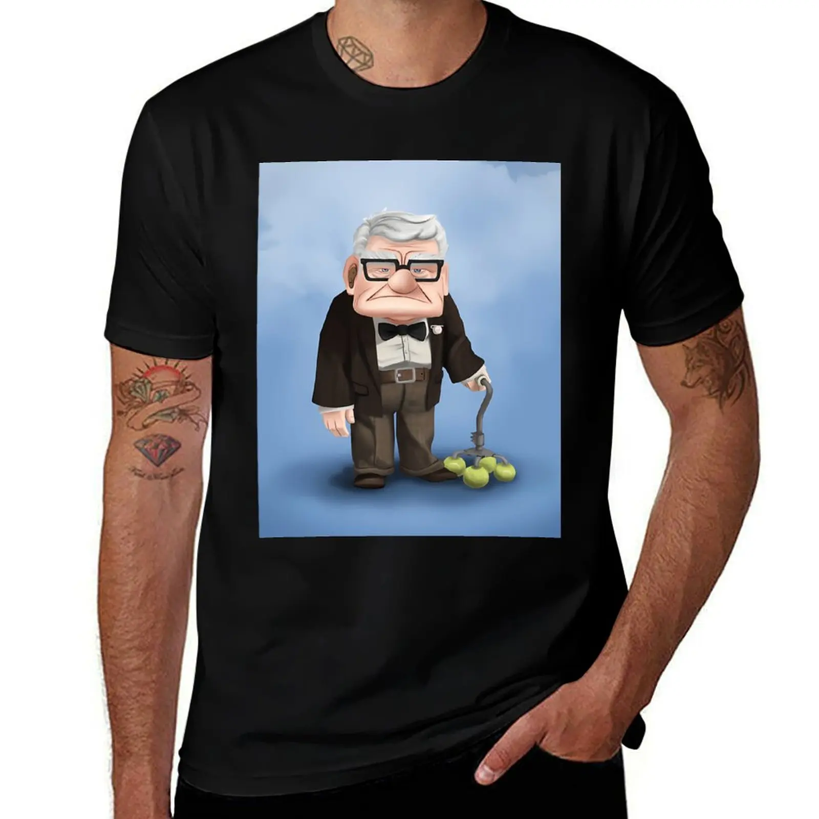 

Carl Fredricksen T-Shirt t shirts for man graphic vintage man t shirts for men casual t shirts for man pack cotton T-shirt