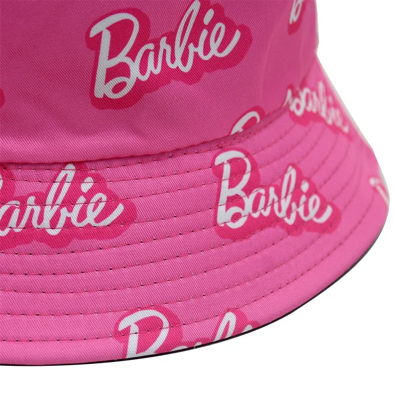 Fashion Barbie Women Sun Hat Cute Women Pink Barbie sunshade Fisherman\'s hat Casual Hat Ornaments Accessories Girl Holiday Gifts