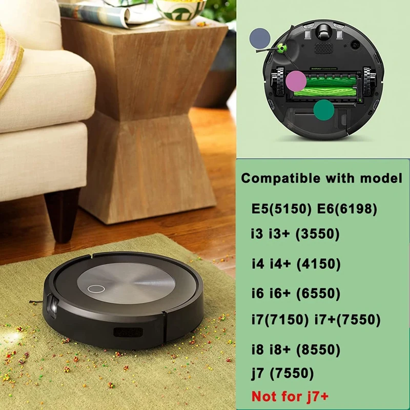 Irobot 룸바 I7 I6 I8 I3 I4 I1 E5 E6 시리즈 진공 청소기와 호환 가능한 교체 액세서리