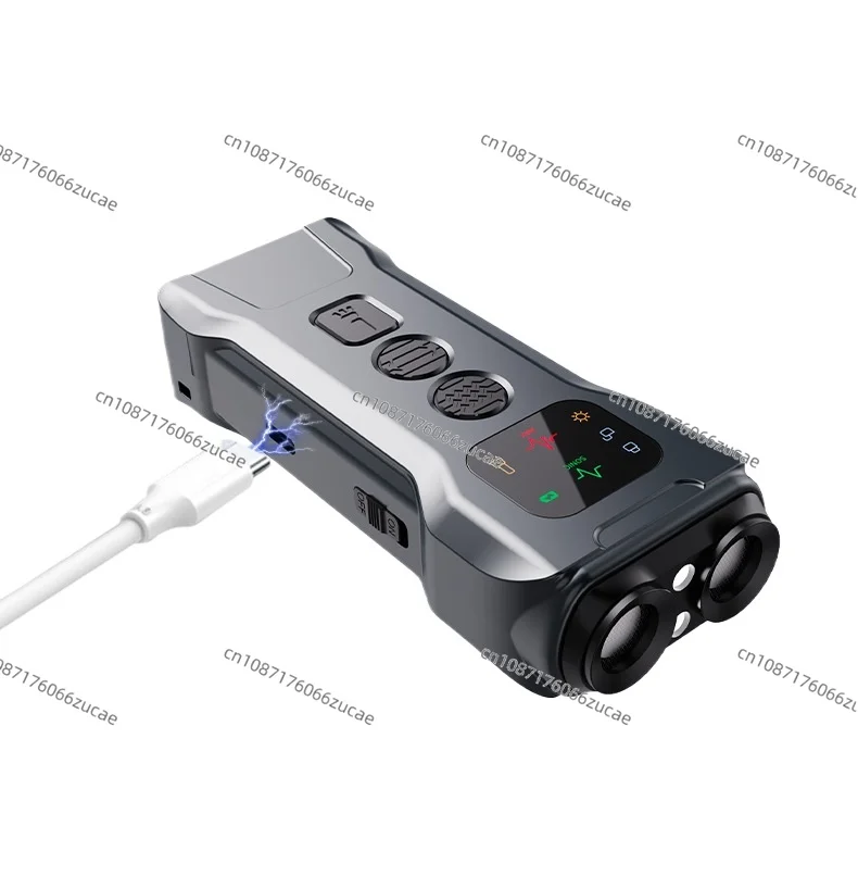 Portable Double-head Ultrasonic Dog Repellent Outdoor Light Anti-dog Bite Remote Control Anti-barking Device Dog Training
