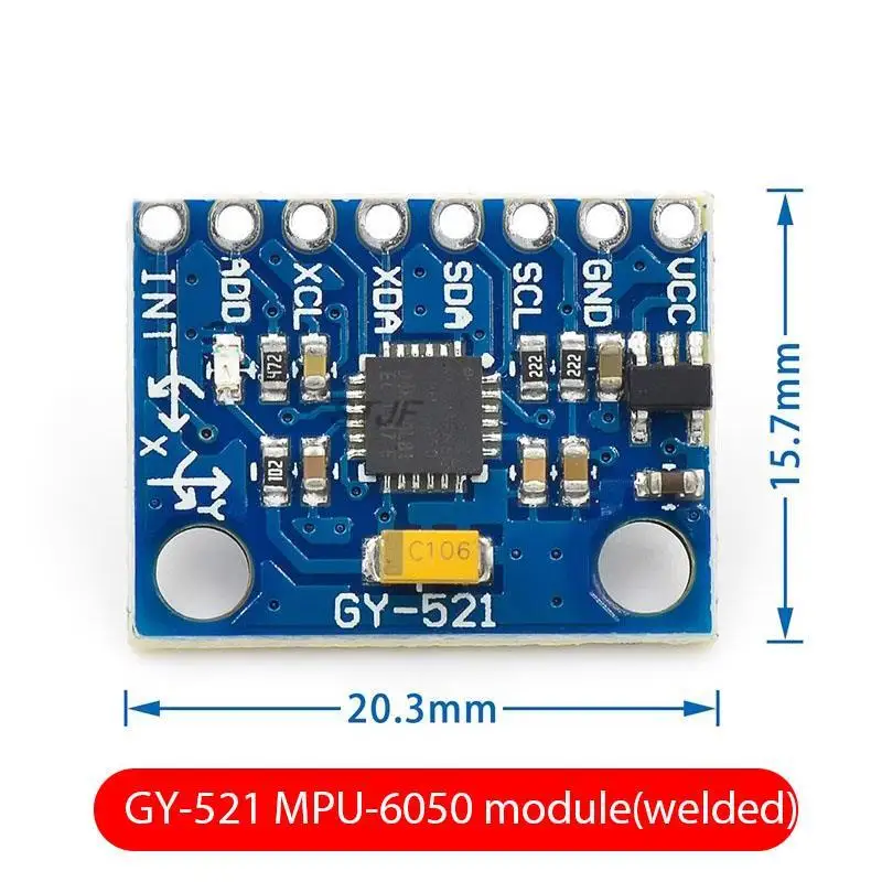 GY-521 MPU-6050 MPU6050 Module 3 Axis analog gyro sensors+ 3 Axis Accelerometer Module