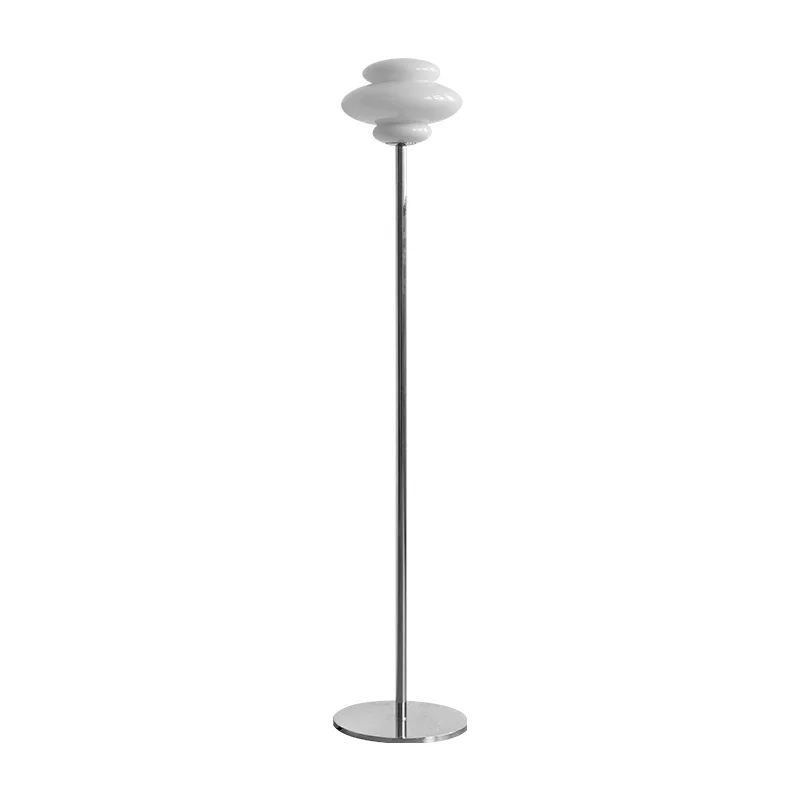 

Cream wind bedside atmosphere floor lamp, modern minimalist design creative bedroom girl ins decorative floor lamp