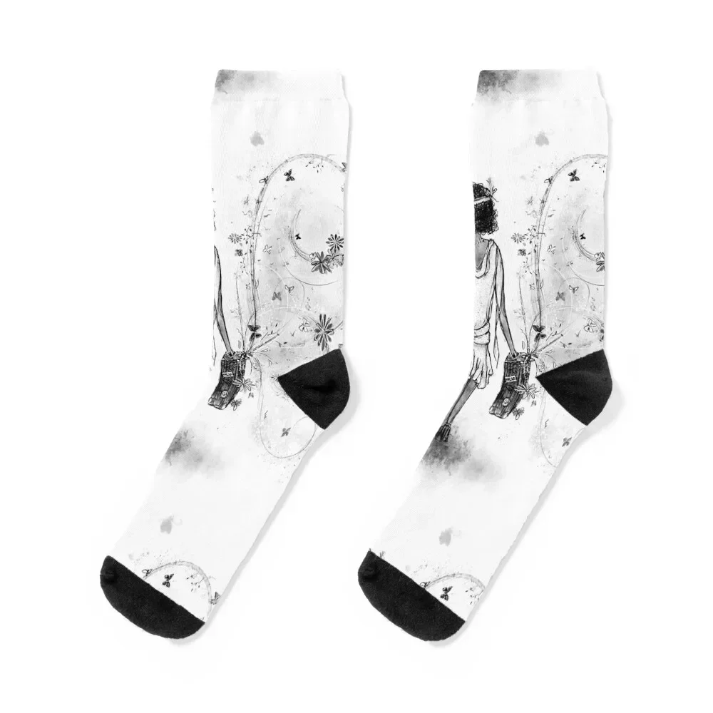 

Suitcase Full of Summertime Socks kawaii hiking designer brand cool Male Socks Women's