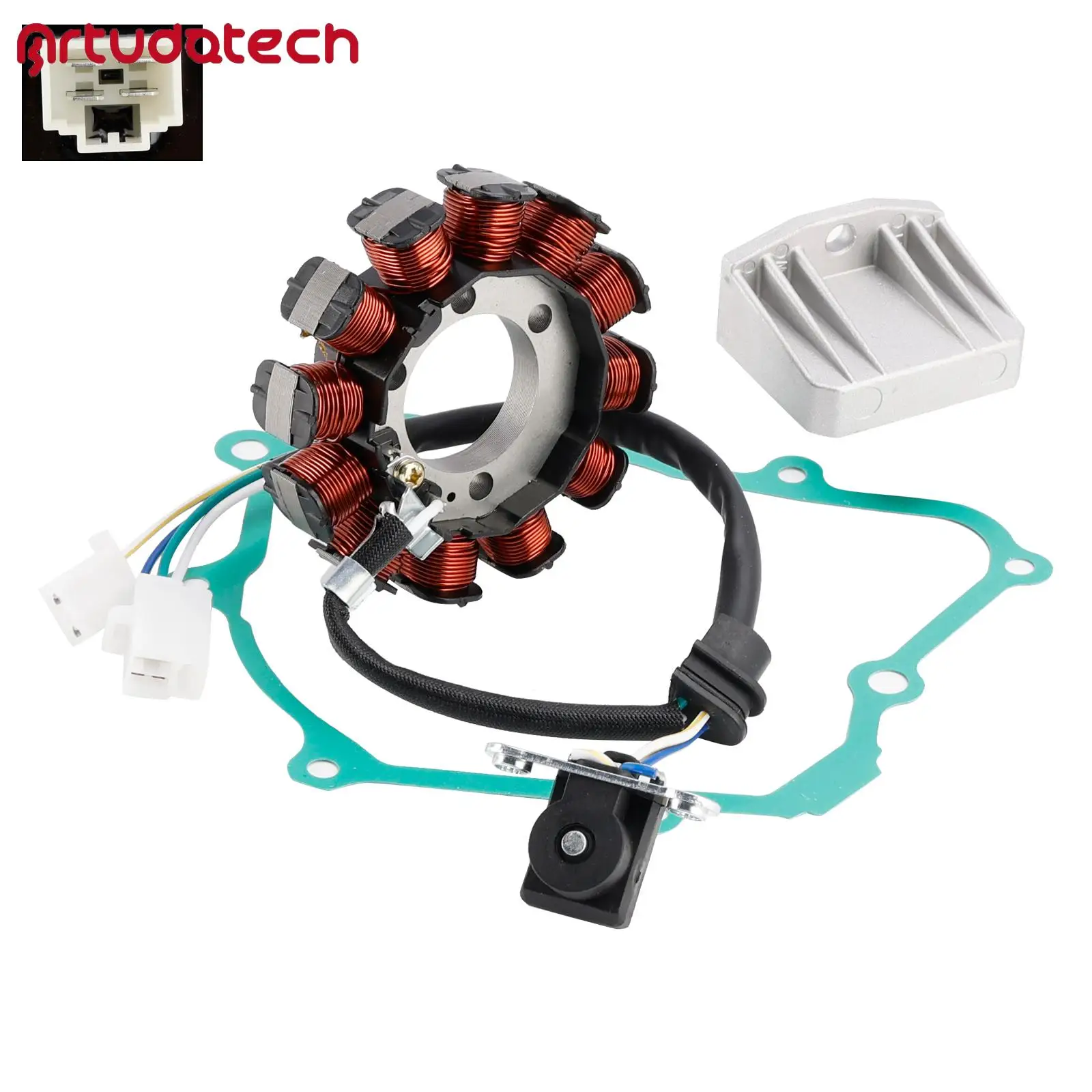 

STATOR GENERATOR REGULATOR RECTIFIER GASKET FOR HONDA BC110 Biz110 2018-2024
