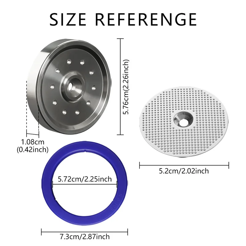 

Coffee Machine Shower Screen,Filter,Sealing Rings For Breville Sage Dual Boiler Oracle Touch BES900XL,BES920XL,BES980XL,BES990