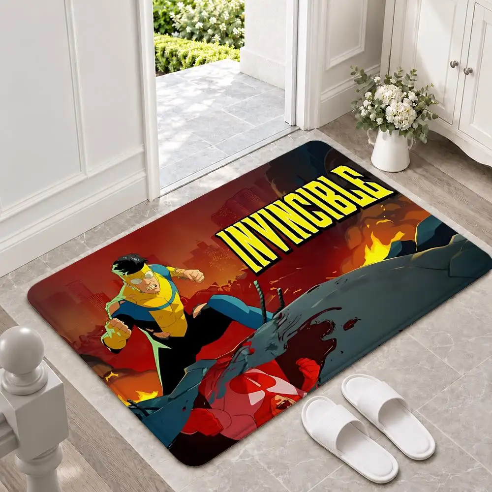 animation Invincible Floor Mat Doormat Non-Slip Floor Mat Rug for Bathroom Kitchen Entryway Indoor Outdoor Home Decor